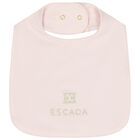 Baby Girls Pink Logo Bib, 2, hi-res
