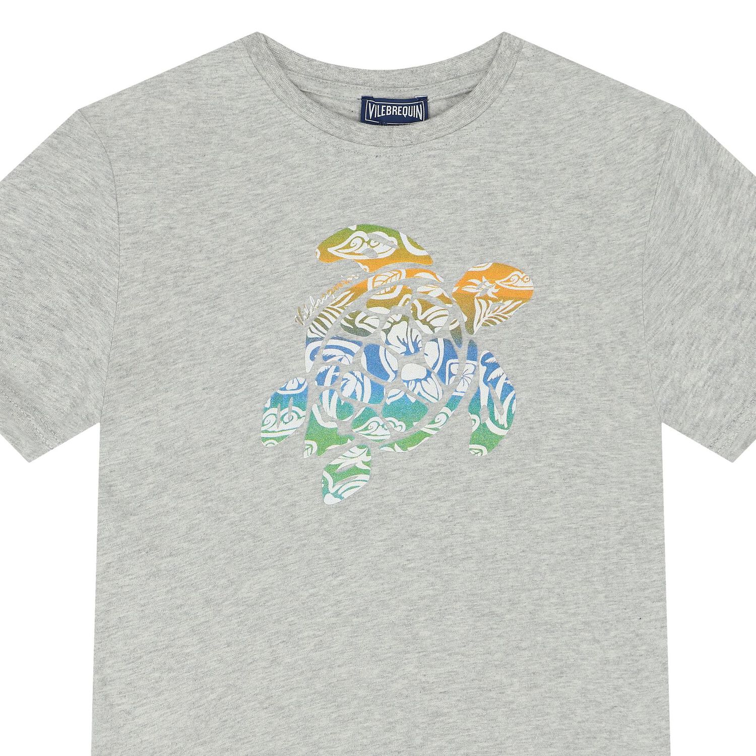 تيشيرت أولاد بالشعار باللون الرمادى, 1, hi-res