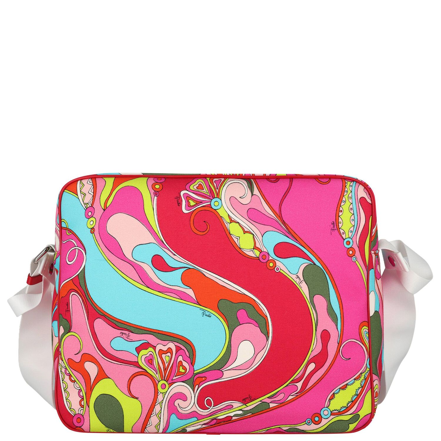 Red & Pink Orchidee Baby Changing Bag ( 40CM ), 2, hi-res