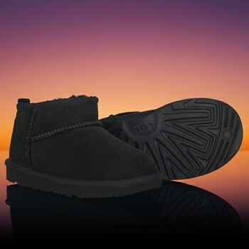 Black Classic Ultra Mini Suede Boots