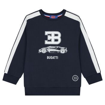 Boys Navy Blue Logo Sweatshirt