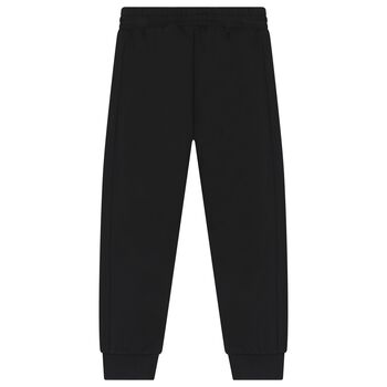 Boys Black Logo Joggers