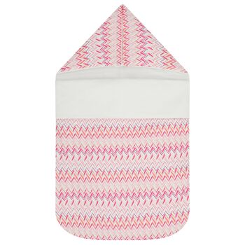 Baby Girls Pink & White Zig Zag Nest