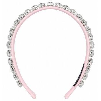 Girls Pink Crystal Embellished Headband