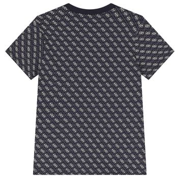Boys Navy Blue Logo T-Shirt