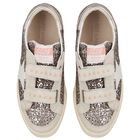 Girls Silver & Ivory Embellished  Trainers, 1, hi-res