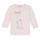 Baby Girls Pale Pink Top, 1, hi-res