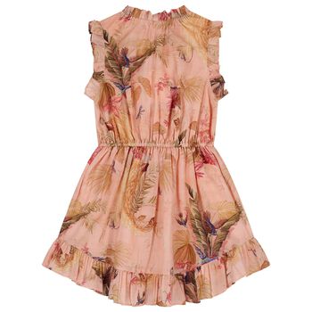 Girls Pink Floral Dress