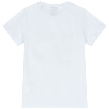 Boys White Logo T-Shirt