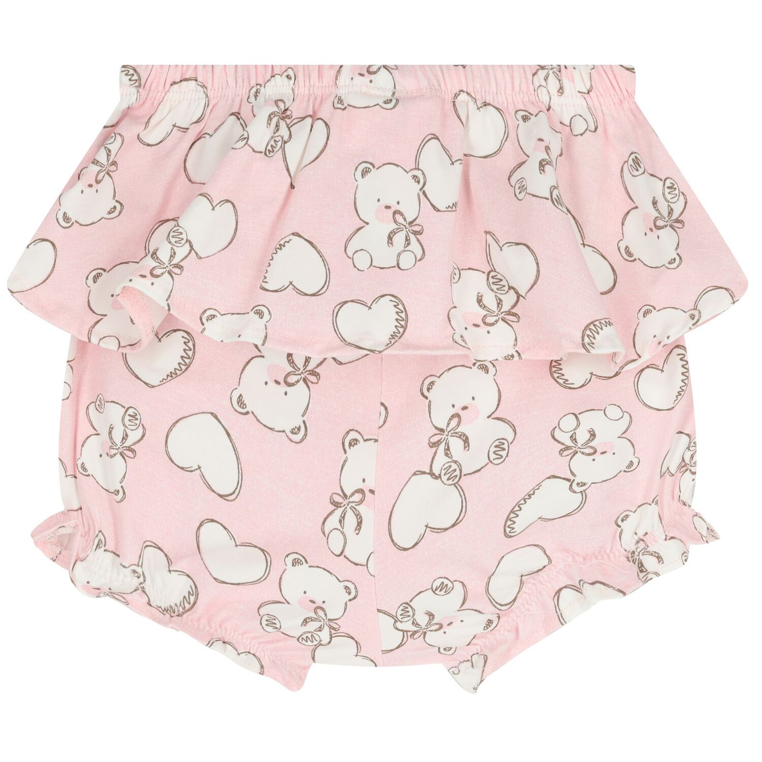 Baby Girls Ivory & Pink Shorts Set ( 2-Pack ), 2, hi-res