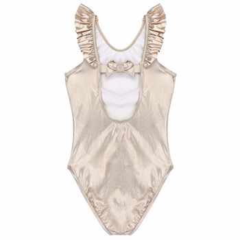 Girls Gold Swimsuit