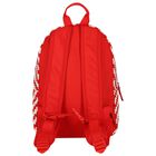 Red & Ivory Striped Logo Backpack, 2, hi-res