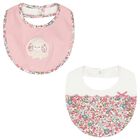 Baby Girls Ivory & Pink Bibs ( 2-Pack ), 1, hi-res