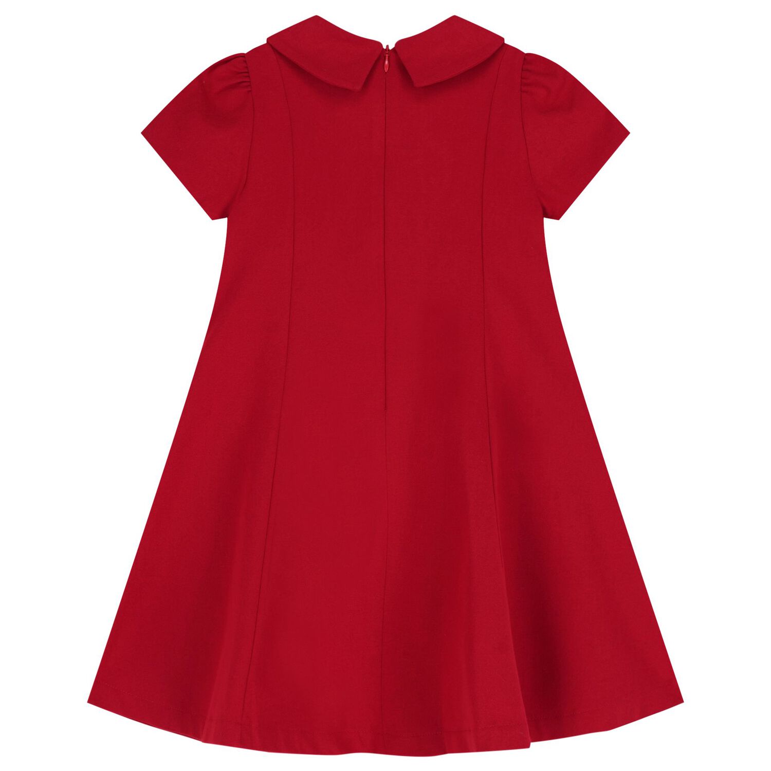 Girls Red Bow Dress, 2, hi-res