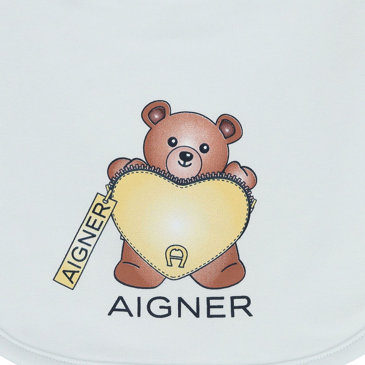 Baby Boys Blue Teddy Bear Logo Bib, 2, hi-res image number null