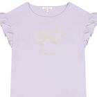 توب بنات مكشكش بفيونكة باللون البنفسجى , 1, hi-res