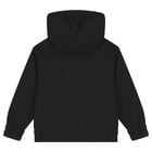 Boys Black EKD Logo Hooded Zip Up Top, 1, hi-res