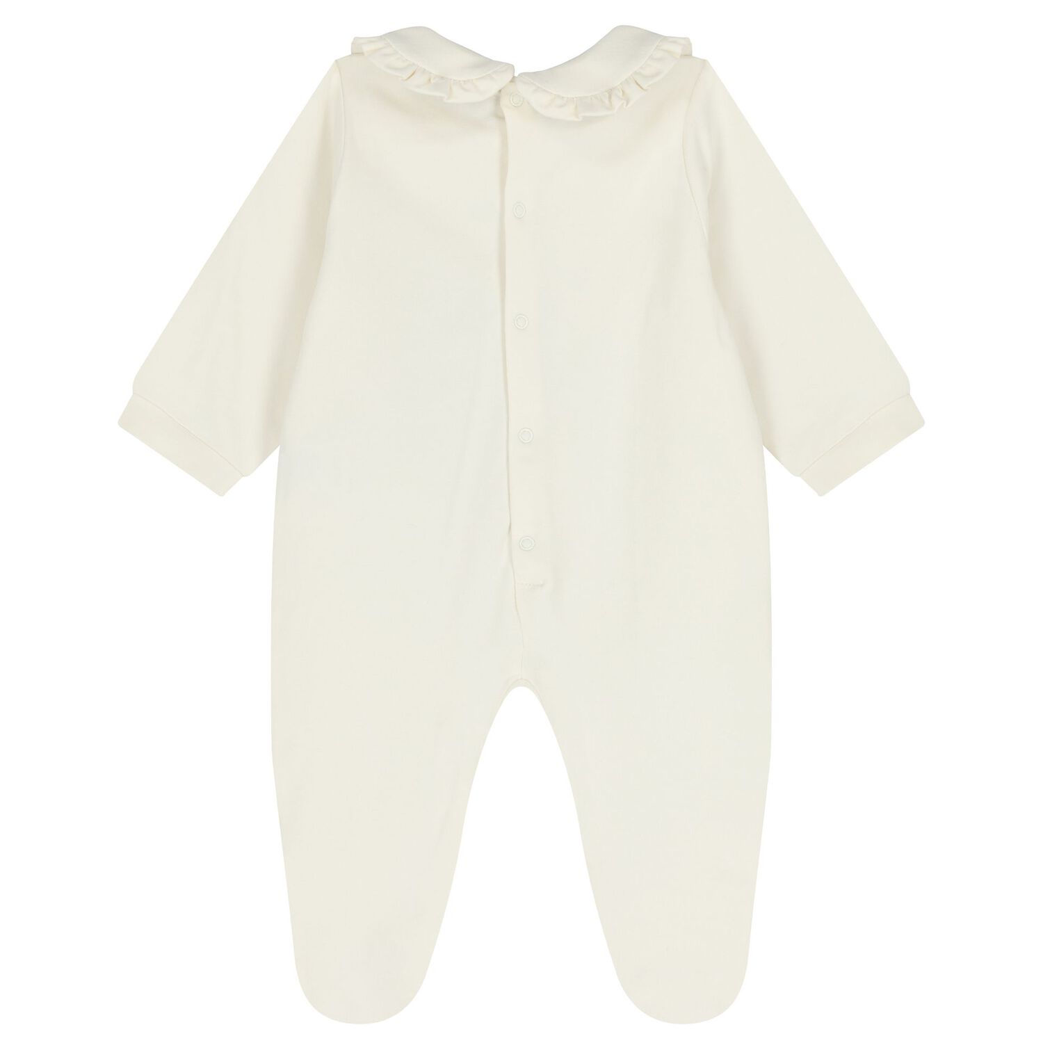 Baby Girls Ivory & Gold Logo Babygrow Gift Set, 1, hi-res
