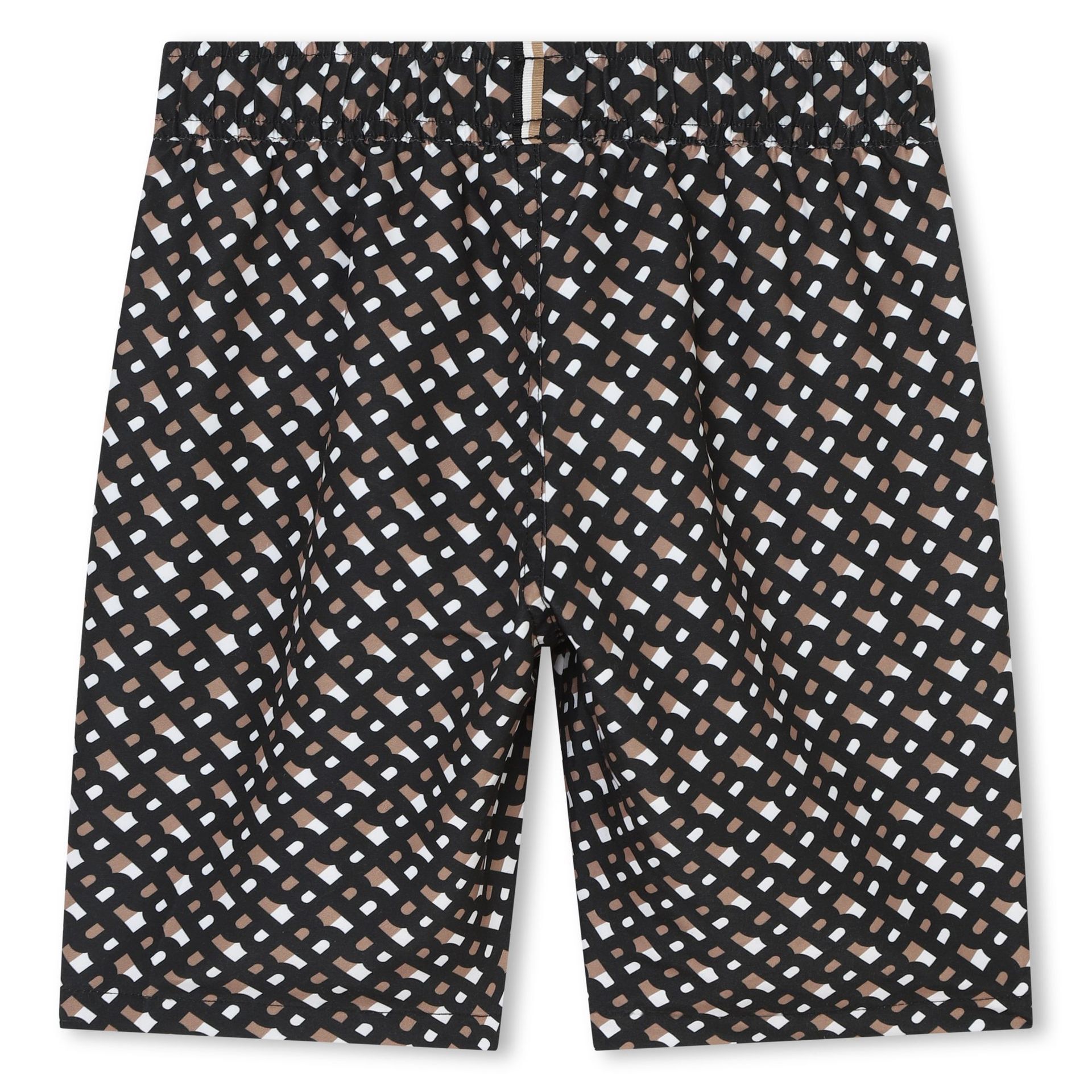 BOSS Boys Monogram Swim Shorts In Multicolour 14 Yrs Multicoloured