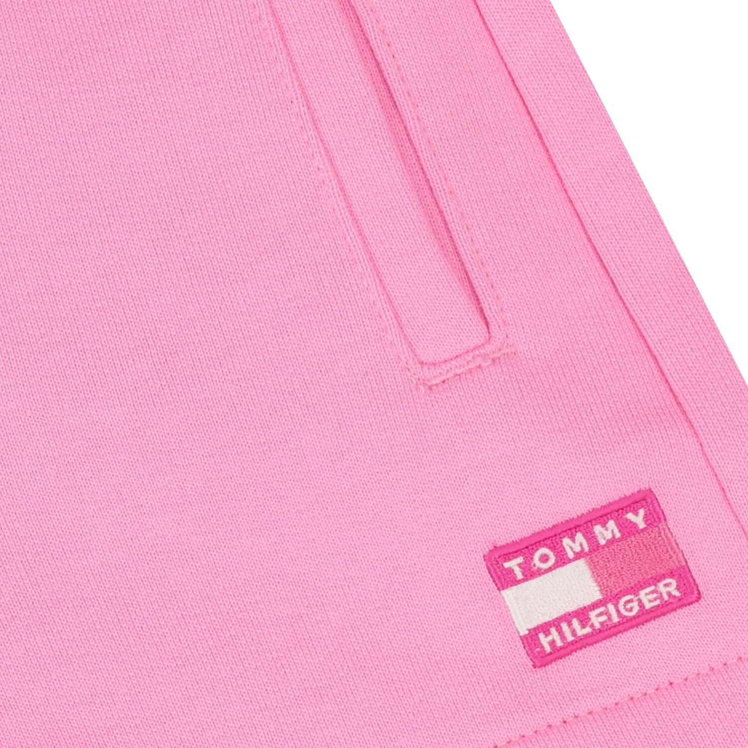 Girls Pink Logo Shorts, 1, hi-res