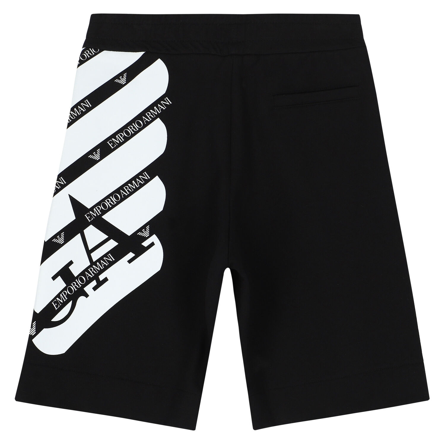 Boys Black & White Logo Shorts, 1, hi-res image number null