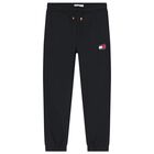 Boys Black Logo Joggers, 2, hi-res
