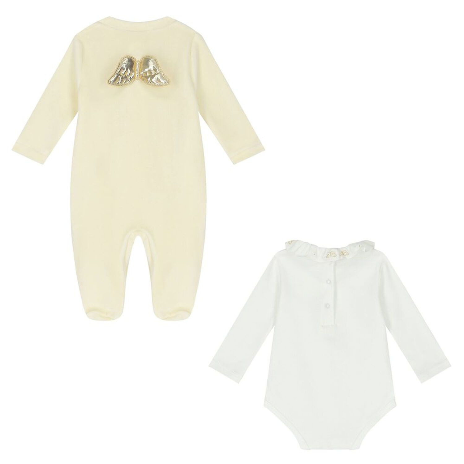 Ivory & White Angel Wings Babygrow Set, 1, hi-res image number null