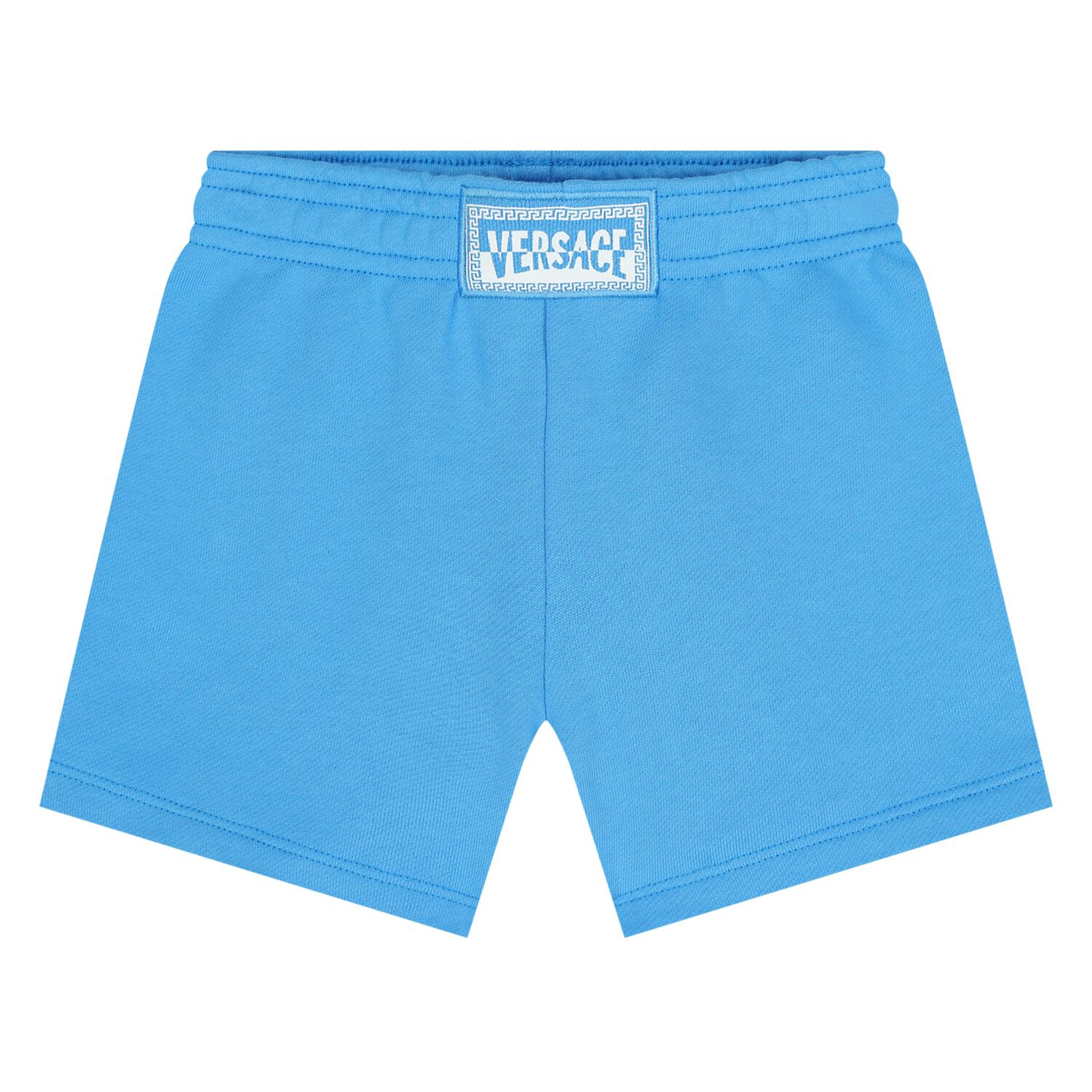 Younger Boys Blue Logo Shorts, 1, hi-res