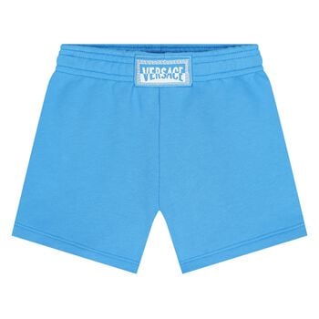 Younger Boys Blue Logo Shorts