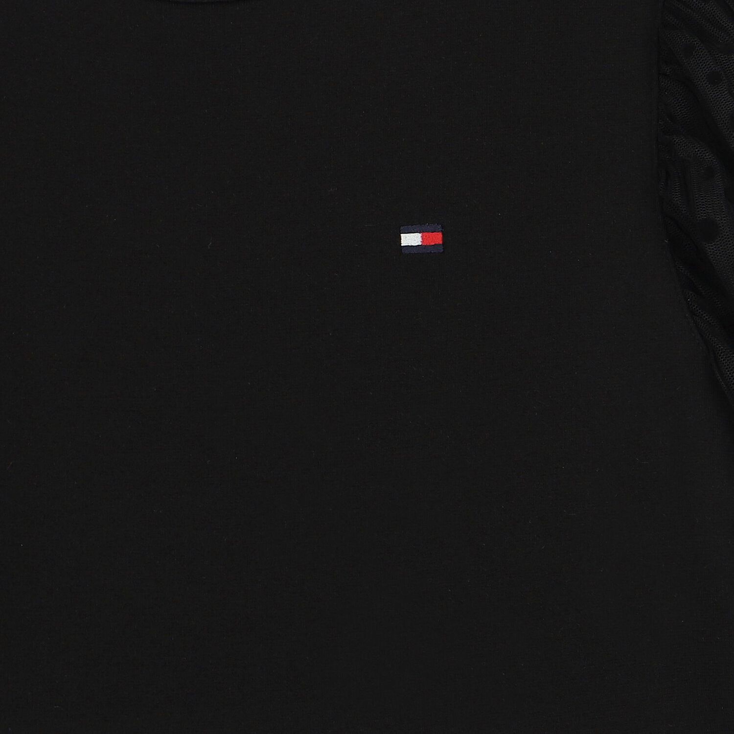 فستان بنات بالشعار باللون الأسود, 1, hi-res