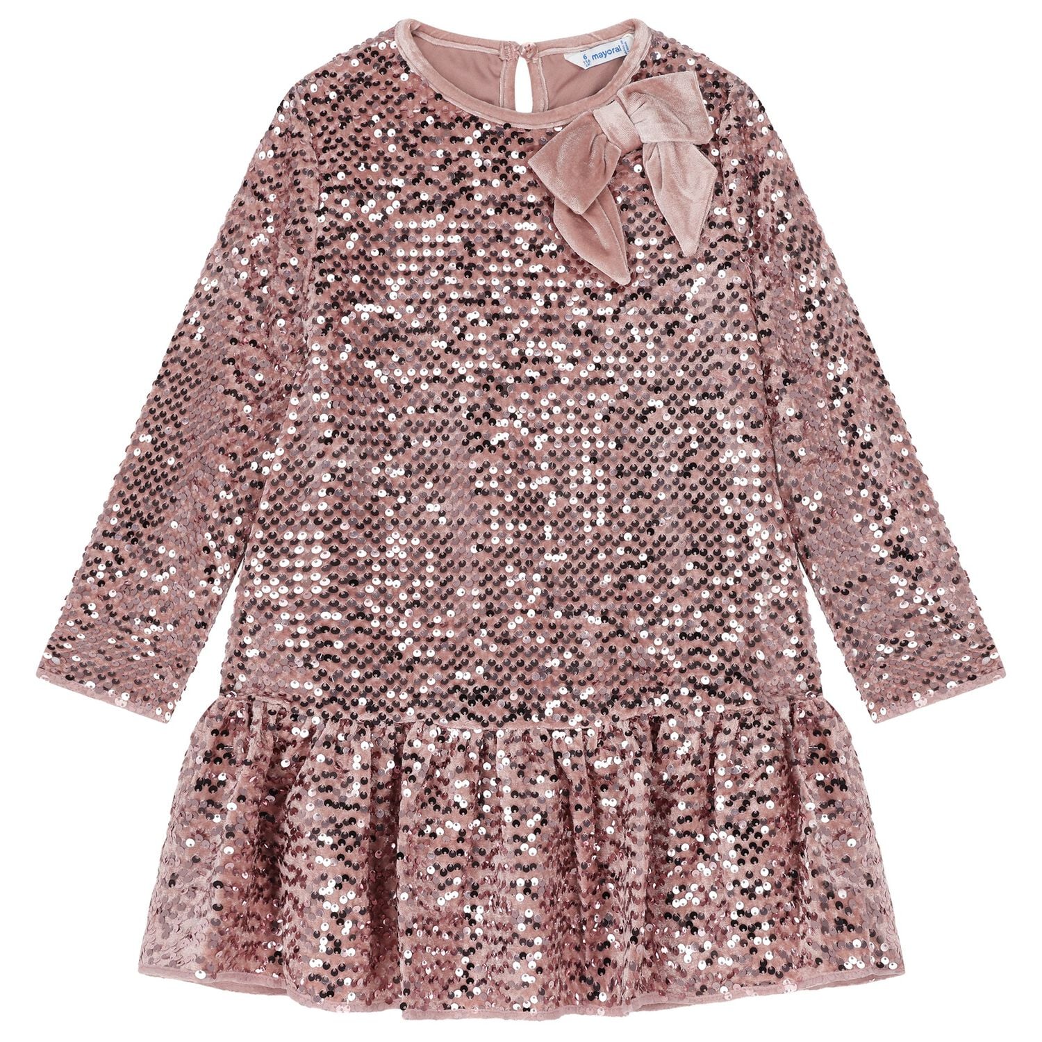Girls Pink Embellished Dress, 2, hi-res