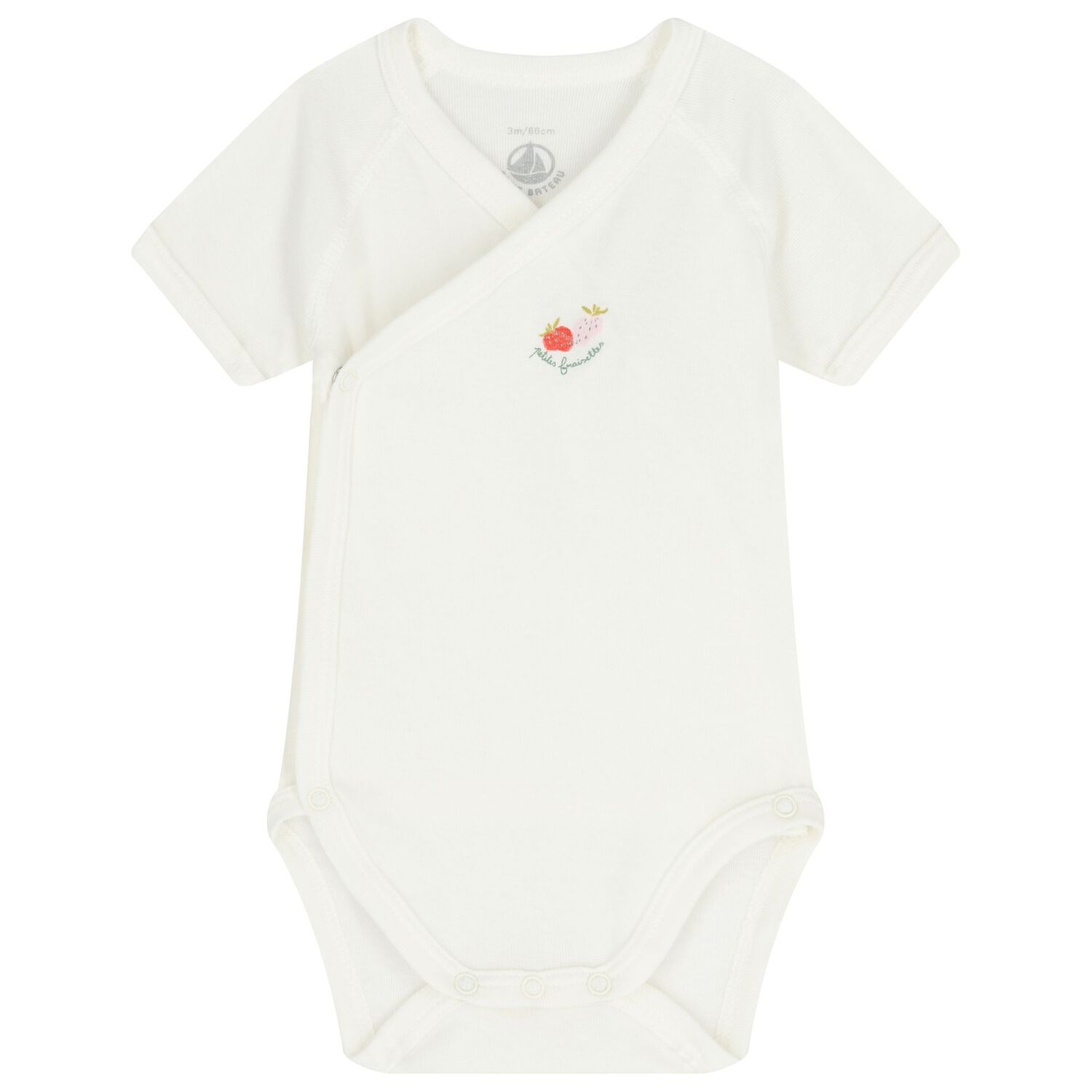 Baby Girls Ivory Strawberry Bodysuit ( 3-Pack ), 1, hi-res