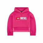 Girls Pink Logo Hooded Top, 1, hi-res