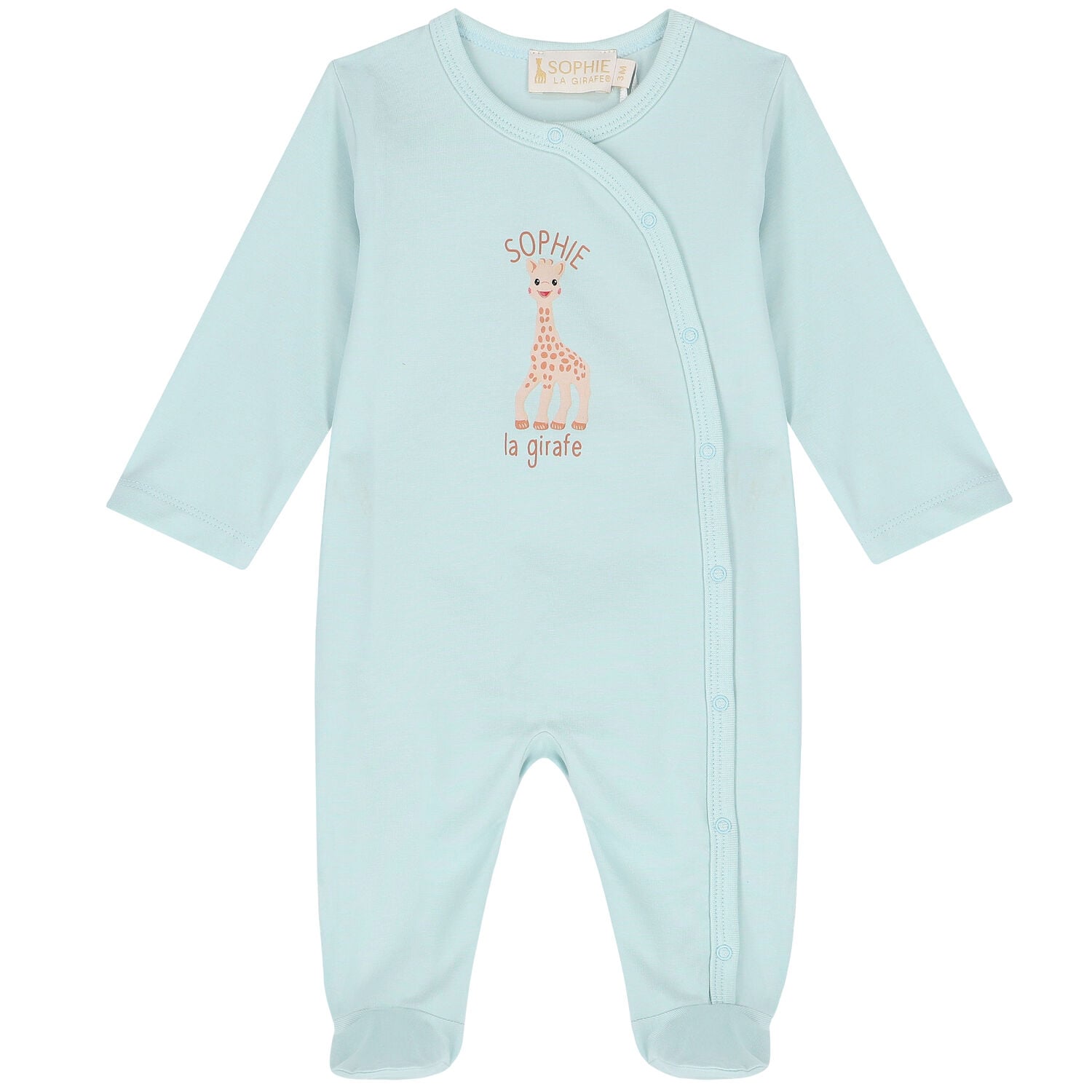 Blue Giraffe Logo Babygrow, 1, hi-res