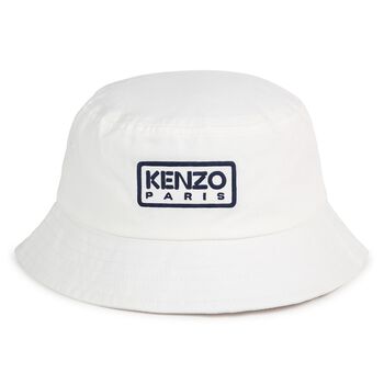 White Logo Bucket Hat