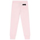 Girls Pink Logo Joggers, 2, hi-res