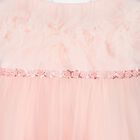 Girls Pink Ruffled Tulle Dress, 1, hi-res