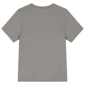 Boys Grey Logo T-Shirt