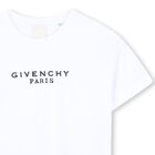 Girls White Logo T-Shirt, 1, hi-res