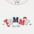 Girls White Logo T-Shirt, 1, hi-res