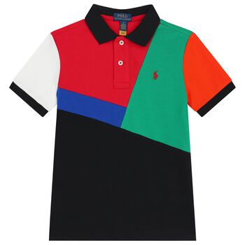Boys Multi-Coloured Logo Polo Shirt