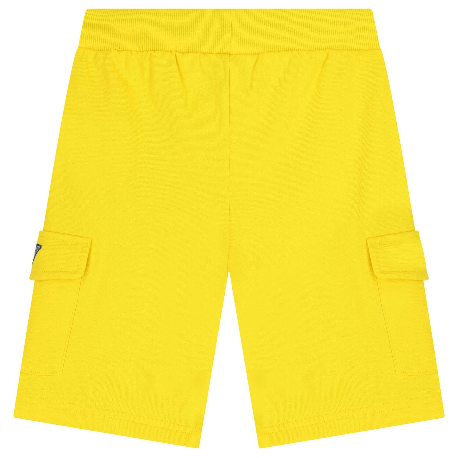 Boys White & Yellow Logo Shorts Set, 1, hi-res