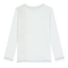 توب بأكمام بالشعار باللون الأبيض للأولاد, 3, hi-res