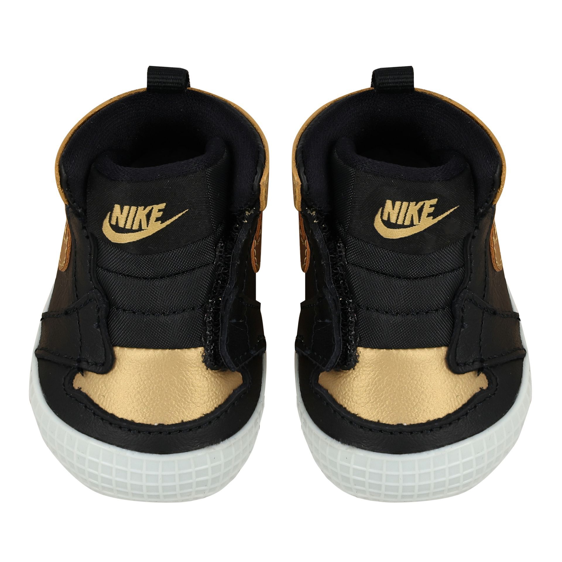 Nike Kids Black & Gold Air Jordan 1 Crib Bootie | Junior Couture
