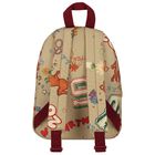 Younger Girls Beige Logo Floral Backpack ( 30CM ), 1, hi-res