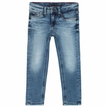Boys Blue Logo Jeans
