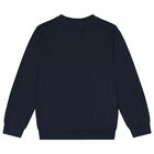 Boys Navy Blue Knitted Jumper, 3, hi-res