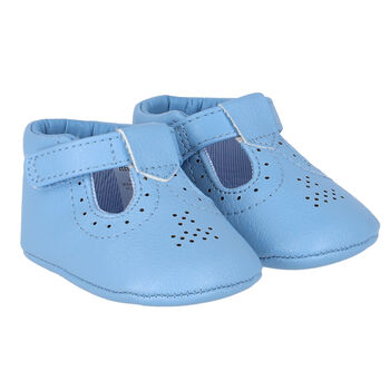 حذاء قبل المشي باللون الأزرق للأولاد