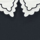 Girls Navy Blue Pleated Dress, 1, hi-res