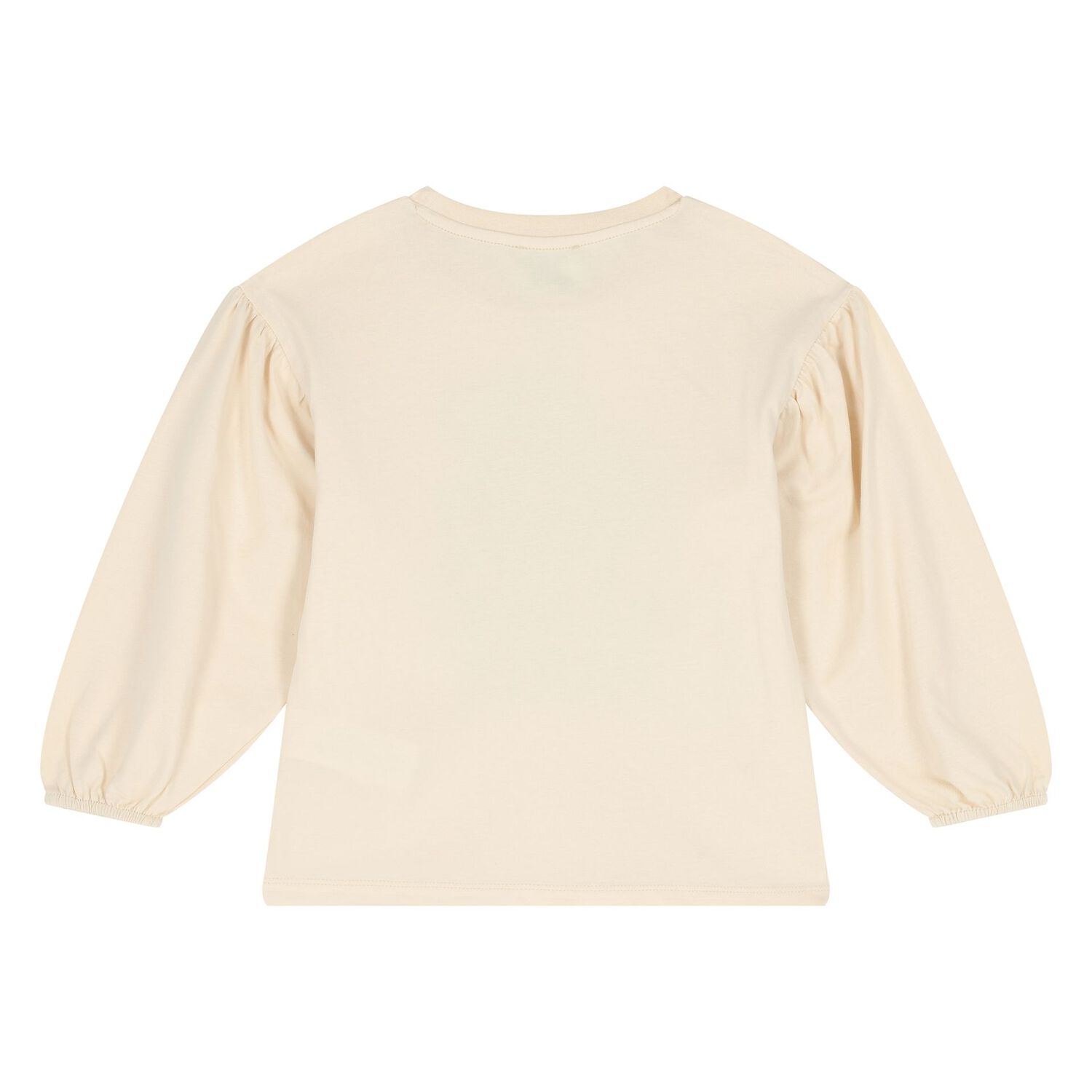 Girls Ivory Tiger Logo Long Sleeve Top, 1, hi-res